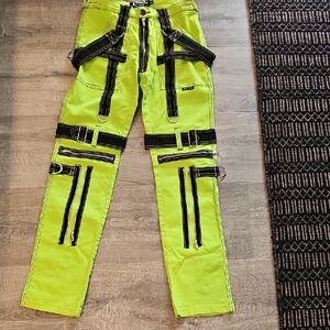 SOLD Tripp NYC Darkstreet Unisex Neon Green Pants 26/3